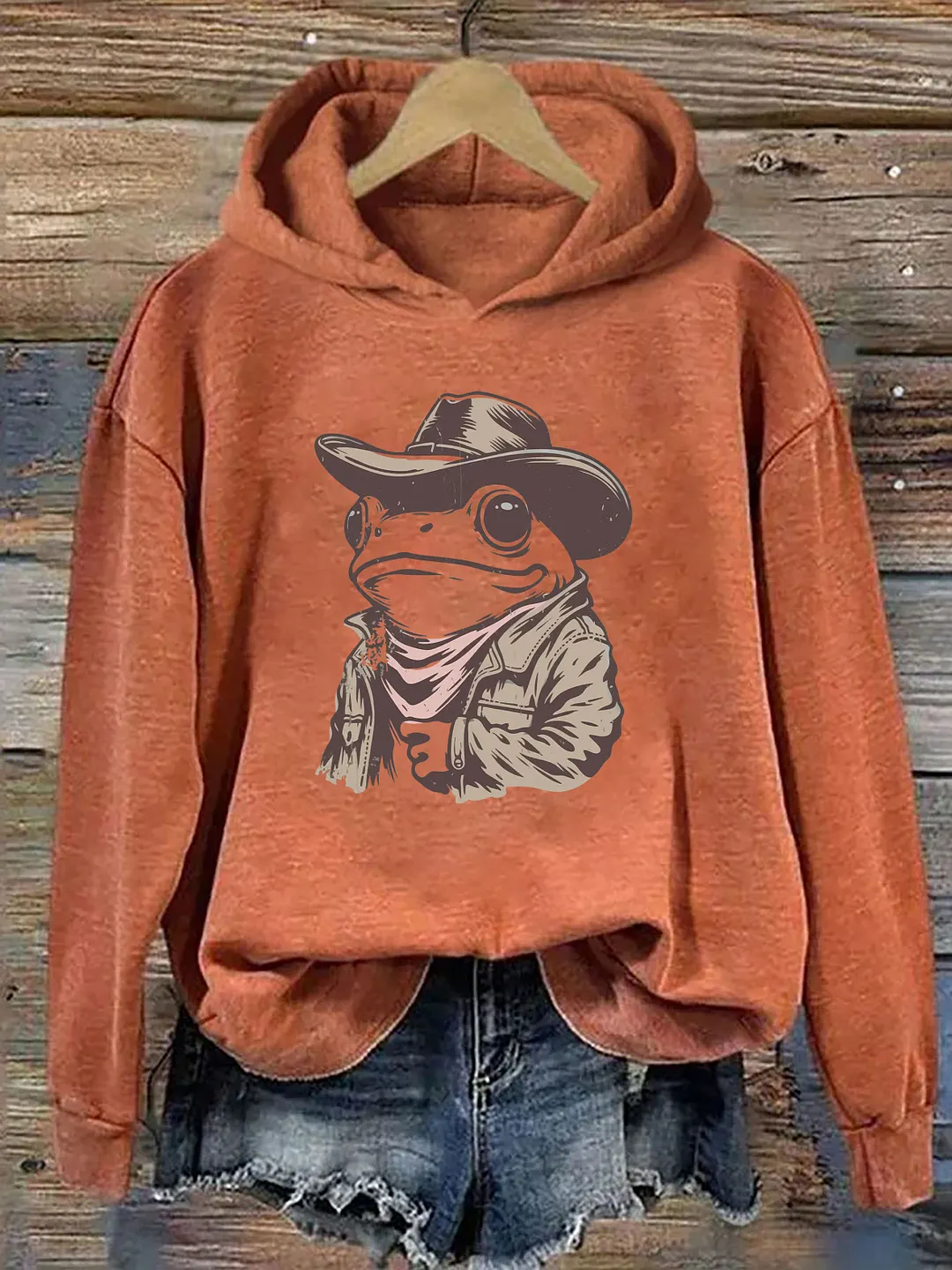 Cowboy Frog Hoodie