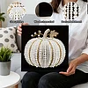 (25x25cm)DIY Pearl Painting Pumpkin Framed Handmade Pearl Material Art Kit Living Room Decor