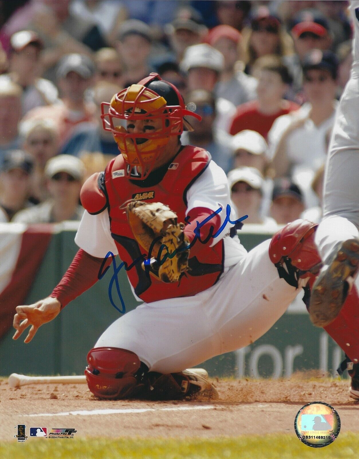 AUTOGRAPHED 8x10 JASON VARITEK Boston Red Sox Photo Poster painting W/COA