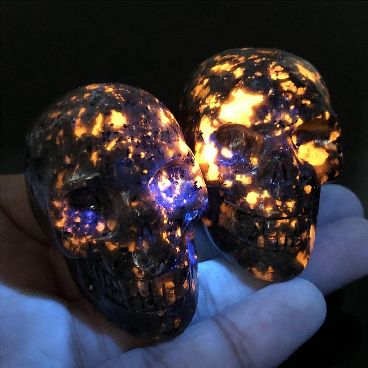Yooperlite  Crystal Skull Decoration