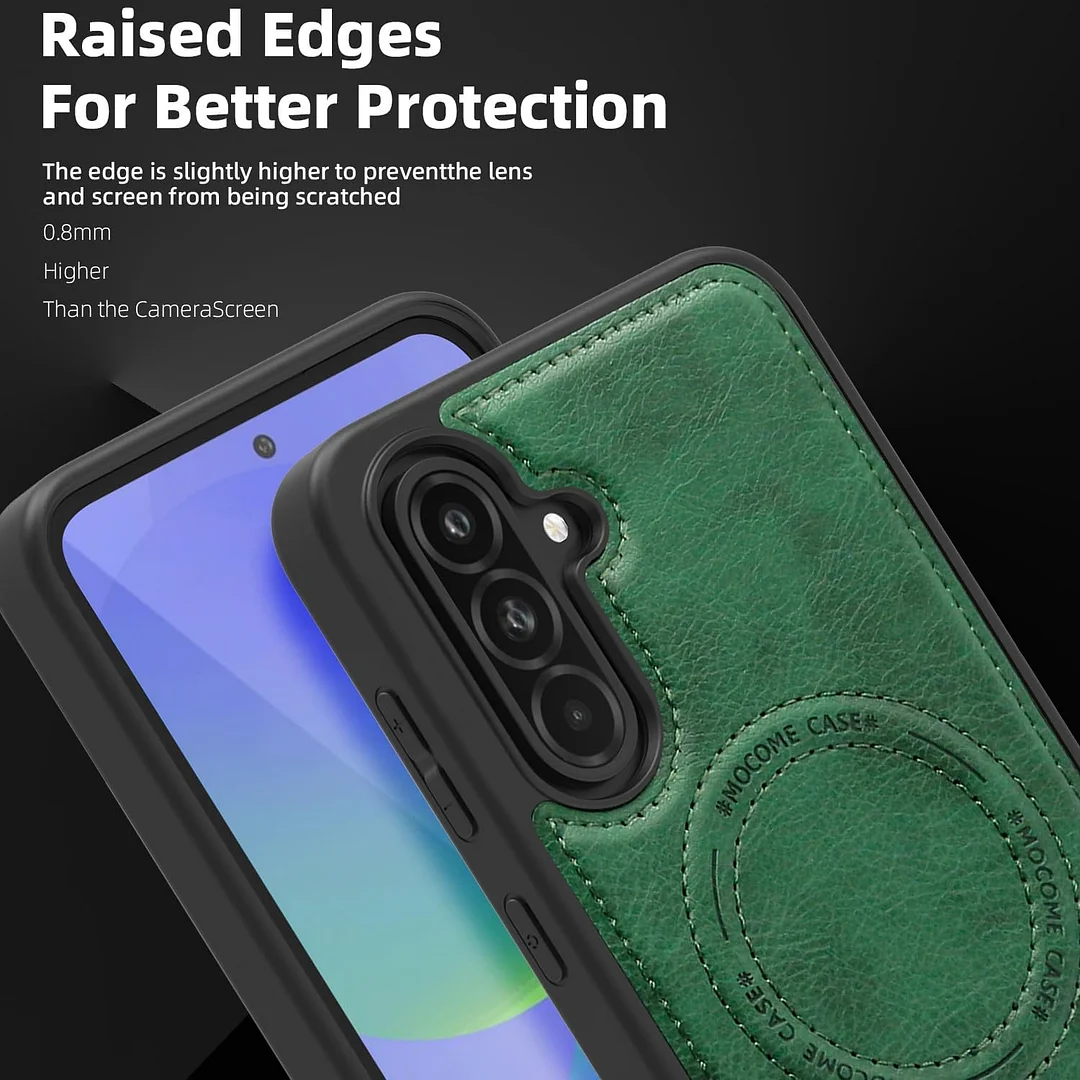 Samsung Galaxy Z Fold 6 Leather Case Magnetic Protective Case Holder Phone Case