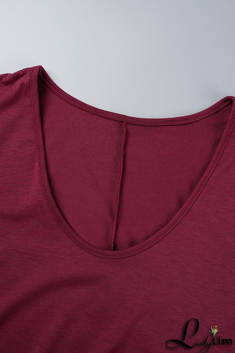 Orange Casual Solid Patchwork V Neck Long Sleeve Plus Size Dresses