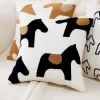 Cute Horse Plush Home Living Creative Cushion Pillow Cover