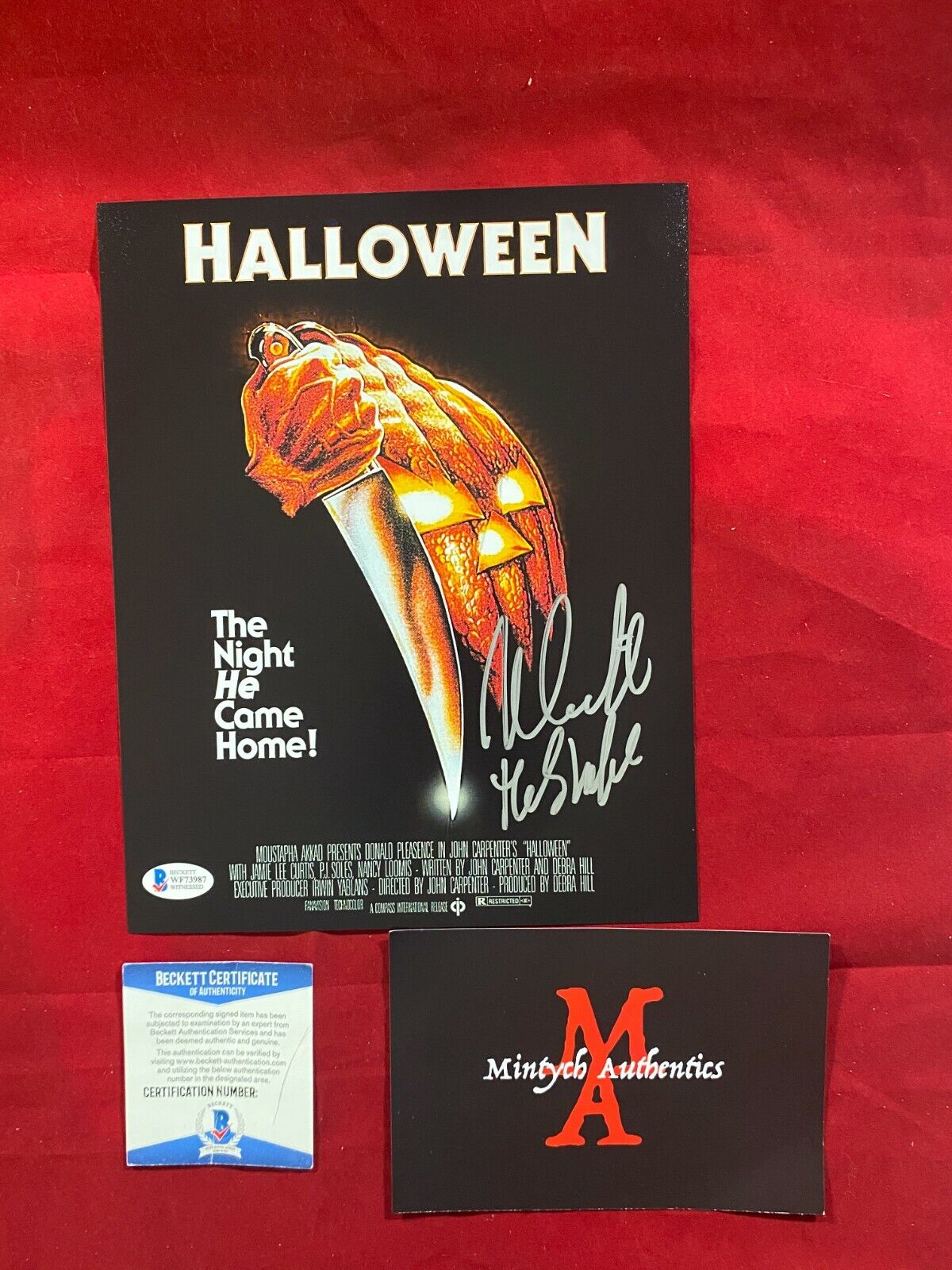 NICK CASTLE AUTOGRAPHED SIGNED 8x10 Photo Poster painting! HALLOWEEN! MICHAEL MYERS! BECKETT COA