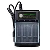 4 Slots Battery Charger with USB Cable Smart Charger for 1.5V AA/AAA Batteries