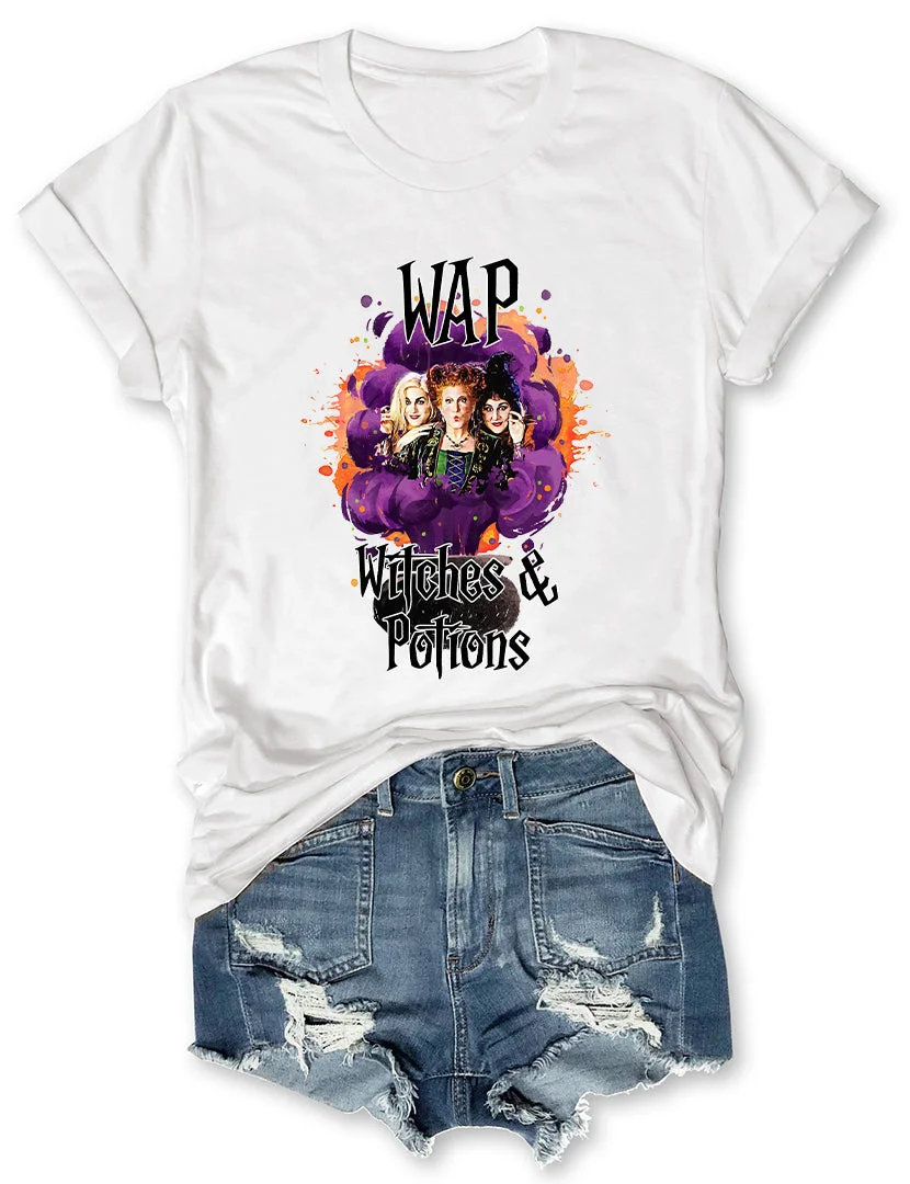 WAP Witches And Potions Halloween T-Shirt