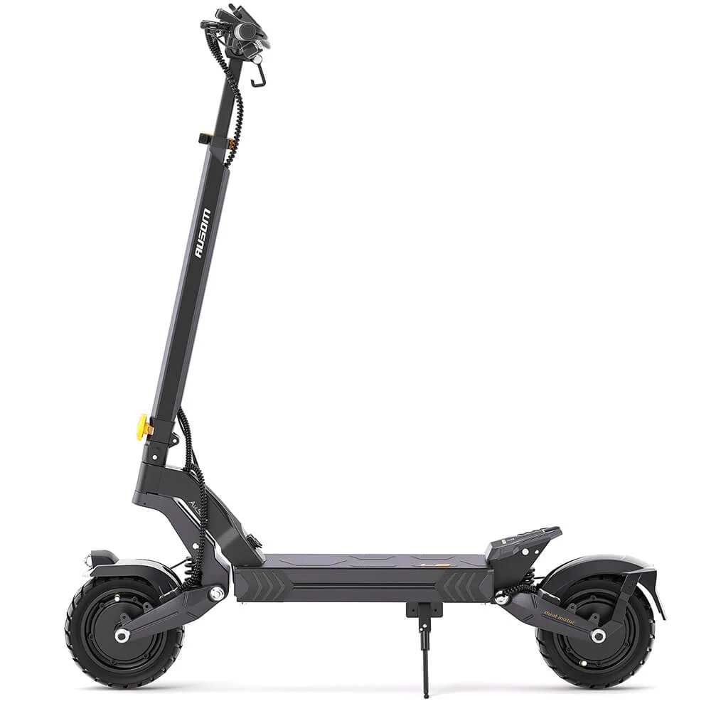 Ausom L2 Electric Scooter, 2*800W Motor, 48V 15.6Ah Battery, 10 inch Tires, 55km/h Max Speed, 70km Range, Front & Rear Disc Brakes, Swingarm Suspension, LCD Display