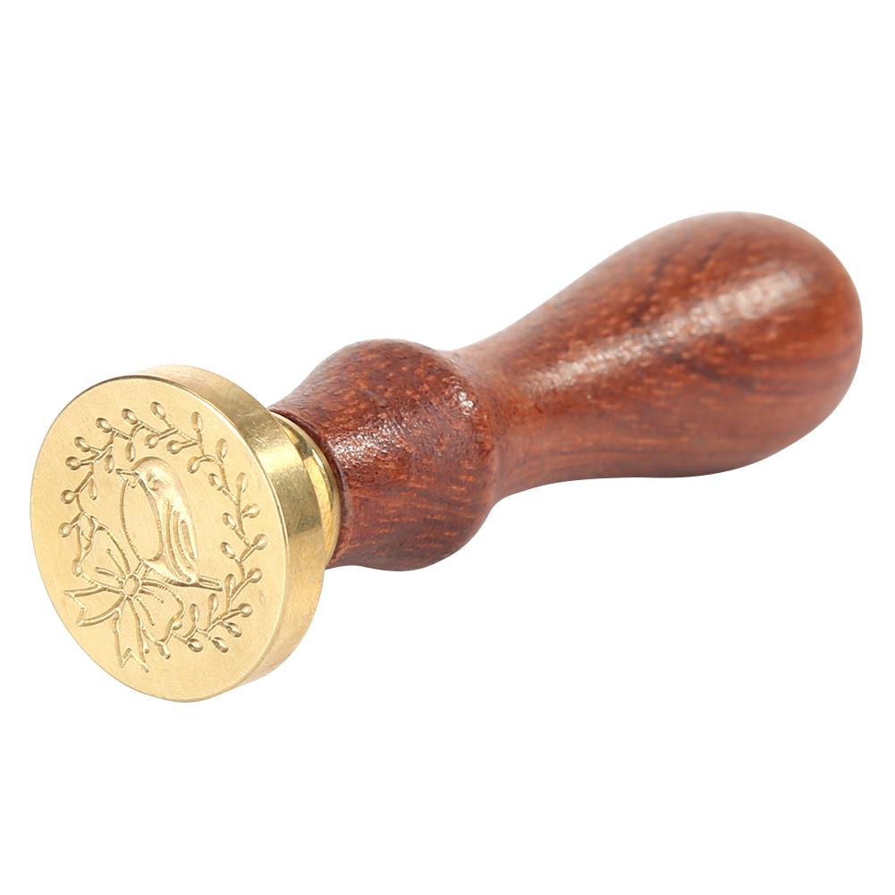 

Plant Pattern 3D Carving Seal Wax Brass Stamp Customs Envelope Supply (4, 501 Original