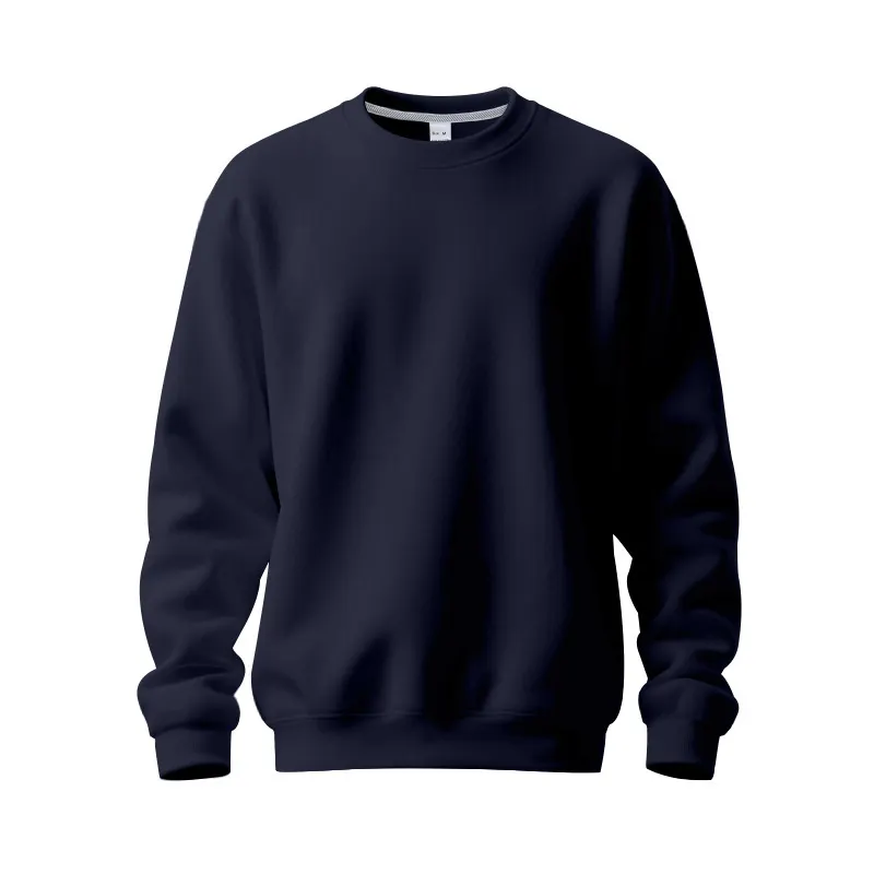 2025 Men’s Autumn/Winter Crewneck Sweatshirt Fleece-lined Warm Simple Loose Fit Classic Style Sweatshirt