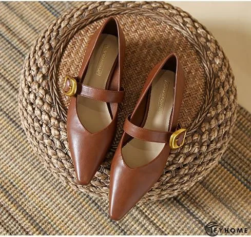 Women's Simple Buckle Casual High Heels | IFYHOME