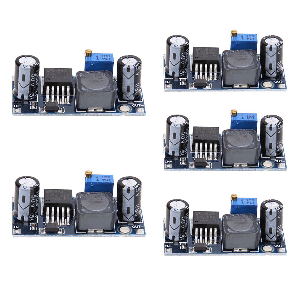 

5PCS LM2596S-ADJ DC-DC Buck Regulator Power Module 3A Adjustable 5V/12V/24V, 501 Original