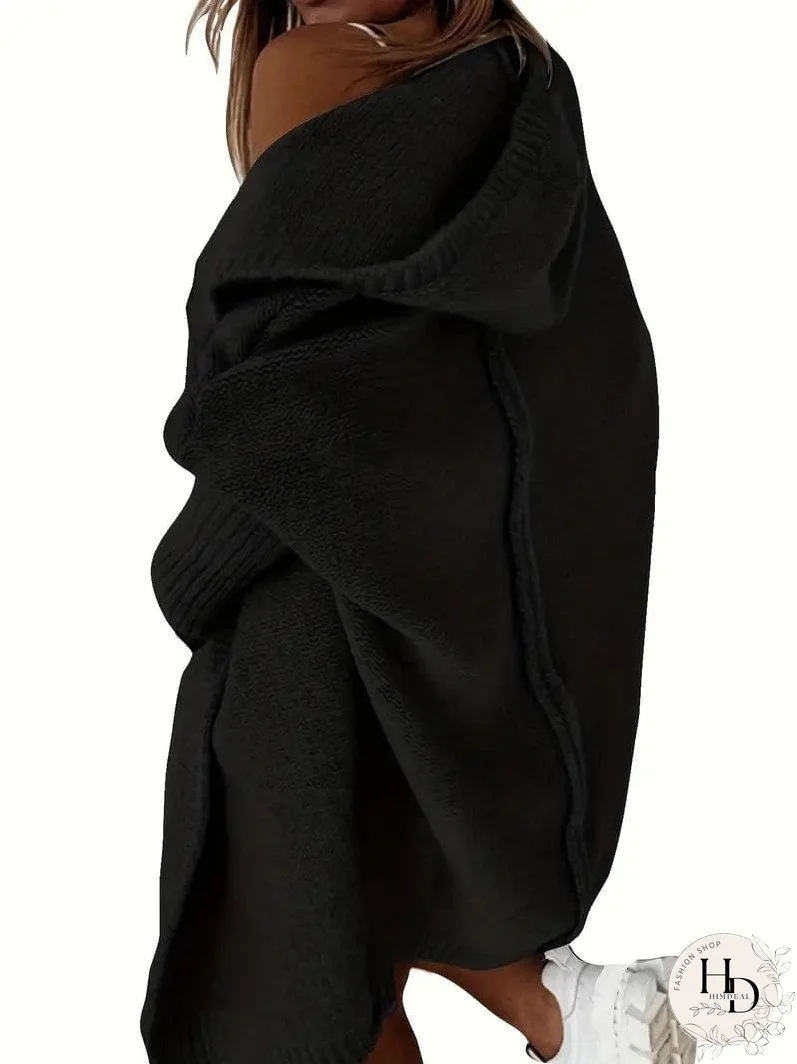 Winter Knit Hooded Cardigan