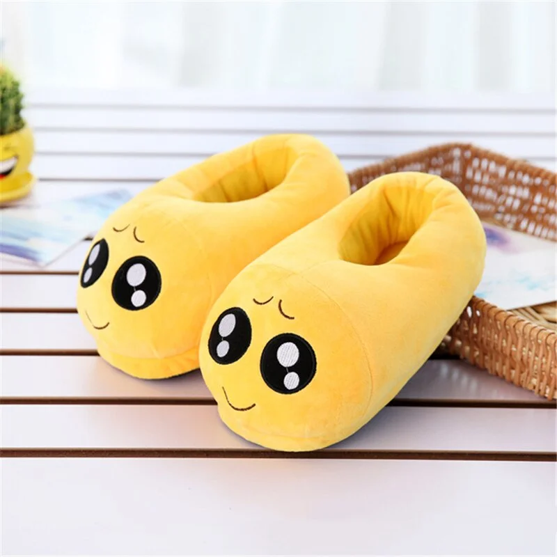  Slippers Men Bedroom Non-slip House Women Shoes Soft Warm Plush Indoor Loafers Fashion Funny Gift Cute Home Winter For Boys