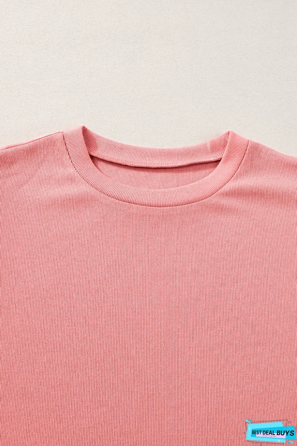 Contrast Ricrac Floral Sleeve Top