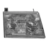 TRQ Passenger Side Headlight Assembly Compatible with 2003-2007 Ford E150 E250 E450 Super Duty 2003-2005 E150 E350 Club Wagon 1997-2002 E150 E250 E350 Econoline Club Wagon FO2503153