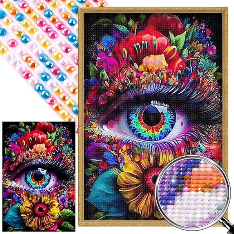 Eye 40*60CM(Canvas) AB Round Drill Diamond Painting gbfke