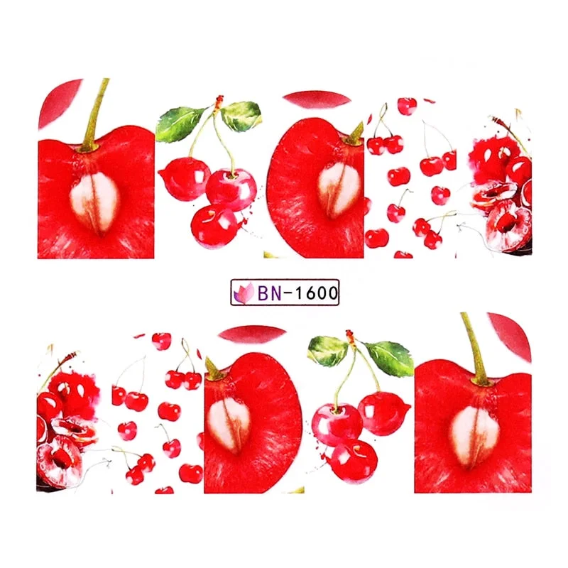 Harunouta Purple Lavender Floral Nail Art Water Decals Stickers Flower Leaves Nail Art Transfer Slider For Nails DIY Decoration