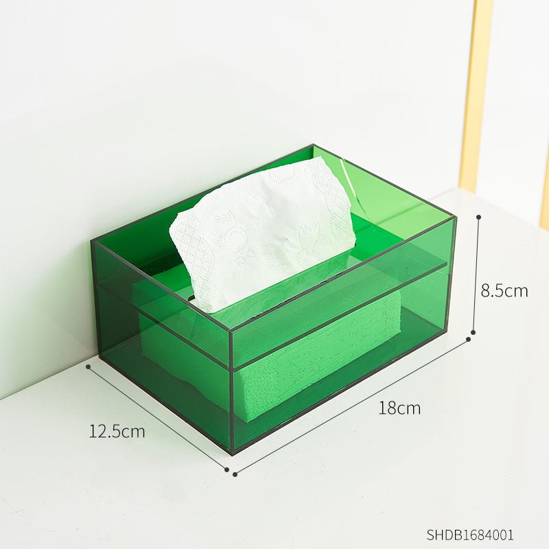 Modern Acrylic Tissue Box Transparent Fashion Napkin Holder Home Decoration Living Room Desk Decor Accessories Decorative Box 712