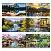 【2pcs/pack】 - Paysage - Peinture au diamant ronde compl&egrave;te - 70 * 40cm - grande taille
