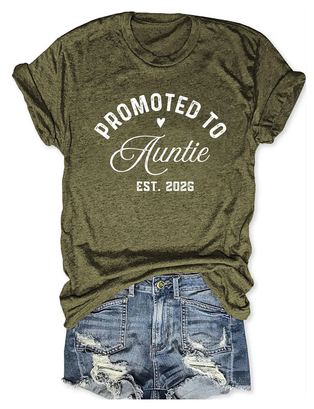 Promoted To Auntie T-shirt