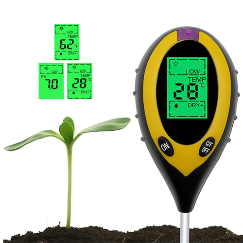 Soil PH Meter - 4 In 1 Soil PH, Temerature, Moisture And Sun Light Meter