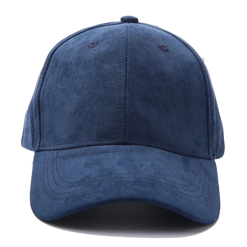 5 Pieces New Solid Color Suede Light Board Baseball Hat Autumn And Winter Men’s And Women’s Cap Simple Couple Hat