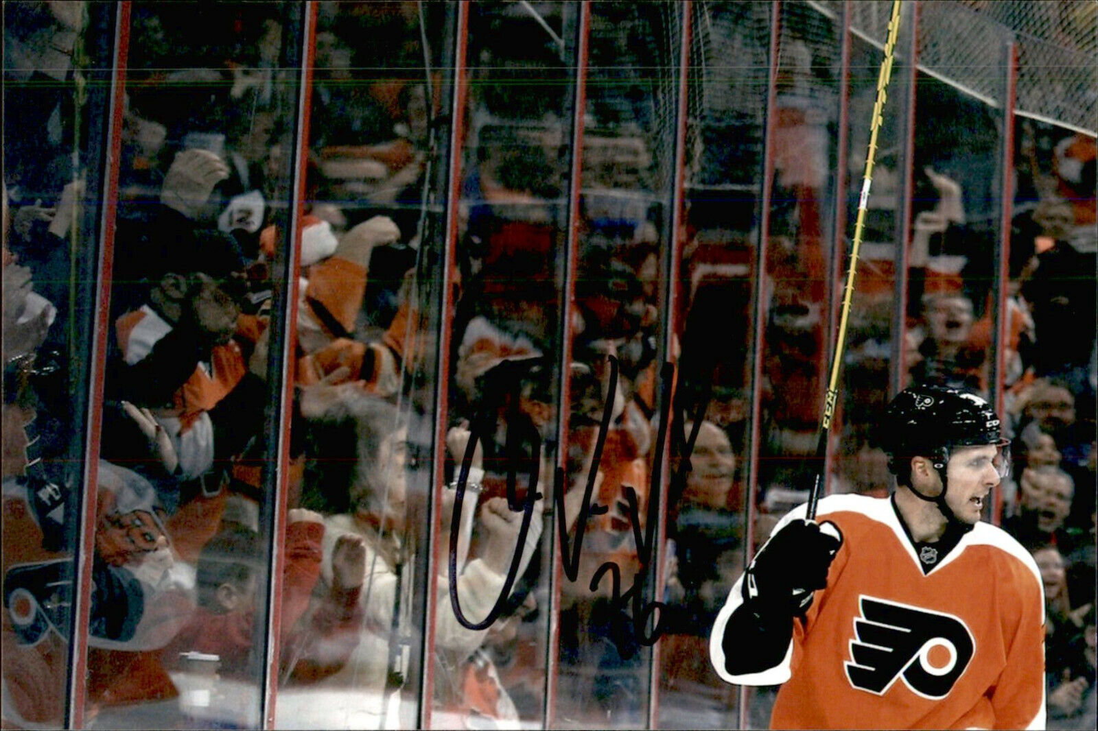 Chris Vandevelde SIGNED 4x6 Photo Poster painting PHILADELPHIA FLYERS