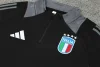 2024 Italy Black Training Jacket Set