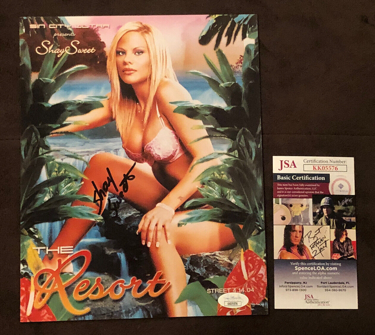 Shay Sweet Hand SIGNED 8X10 Photo Poster painting Autograph Sexy Milf Naughty America JSA COA