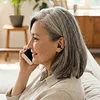 Bluetooth-Compatible Clip-On Sports Headphones Noise Reduction Single Ear Headphones Clip-On Open-Ear Earphones for Fitness Running Workout