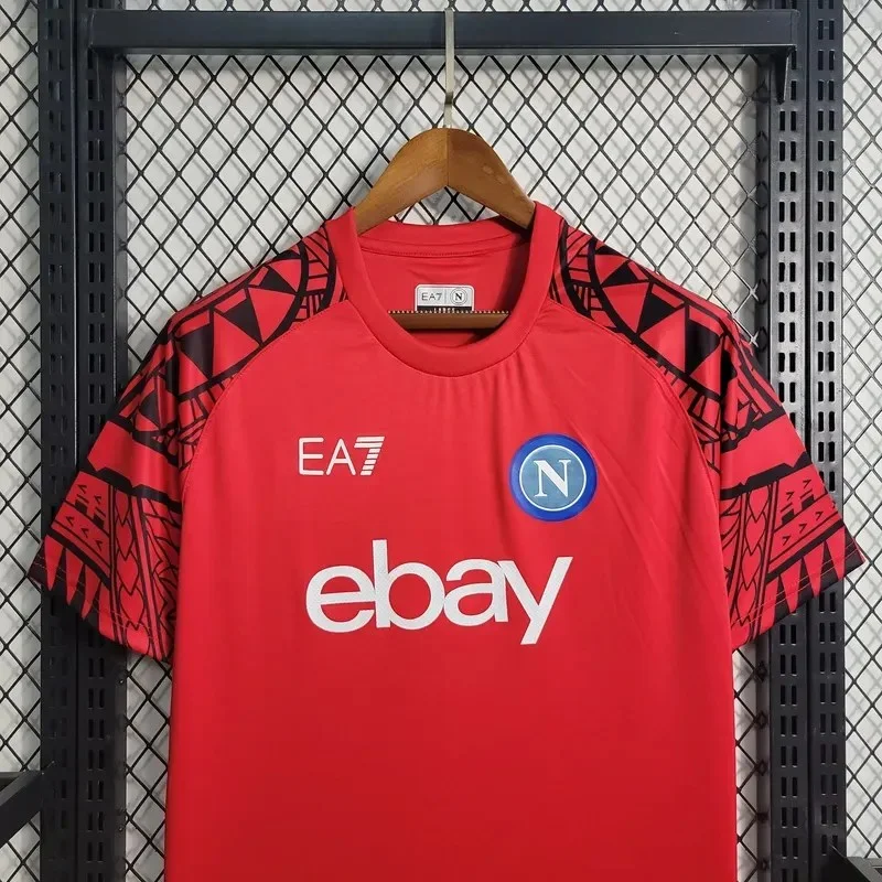 2023/2024 Napoli Training Wear Red Soccer Jersey 1:1 Thai Quality