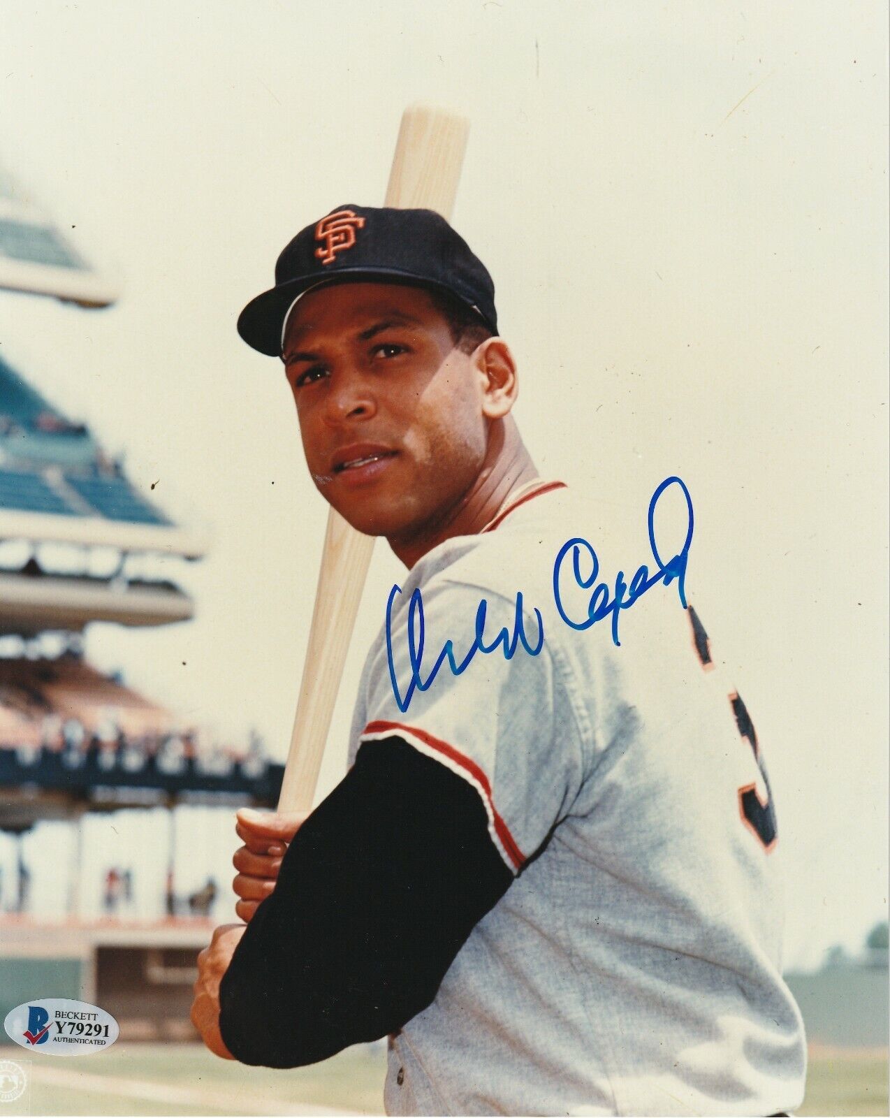 ORLANDO CEPEDA Signed San Francisco GIANTS 8x10 Photo Poster painting with Beckett COA