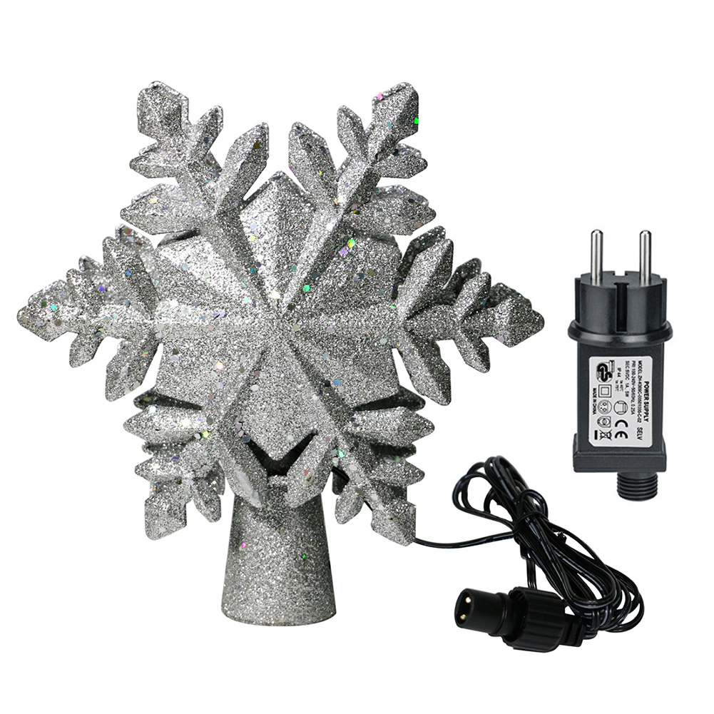 

LED Treetop Projection Light Snowflake Stars Light Xmas Holiday Home Decor, 501 Original