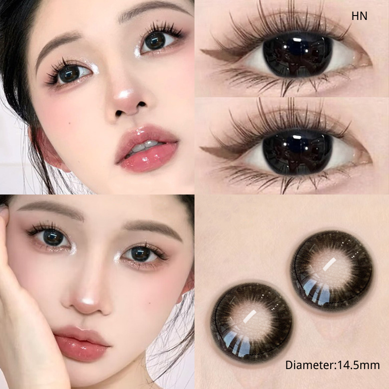 Natural Jet Black Contact Lenses(6 months wear)
