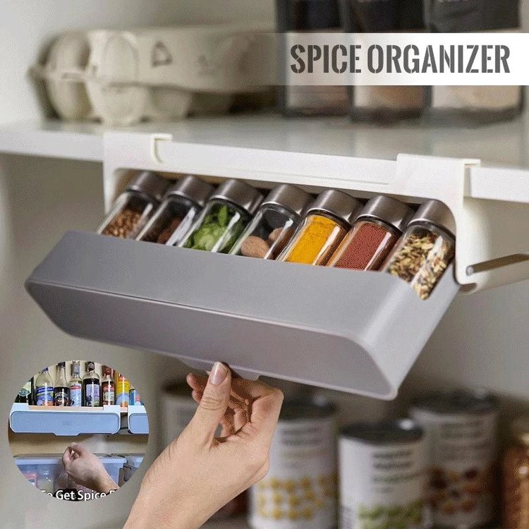 Self-Adhesive Spice Rack Organizer