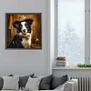 Diamond Painting-DIY Full Round Drill Cowboy Dog