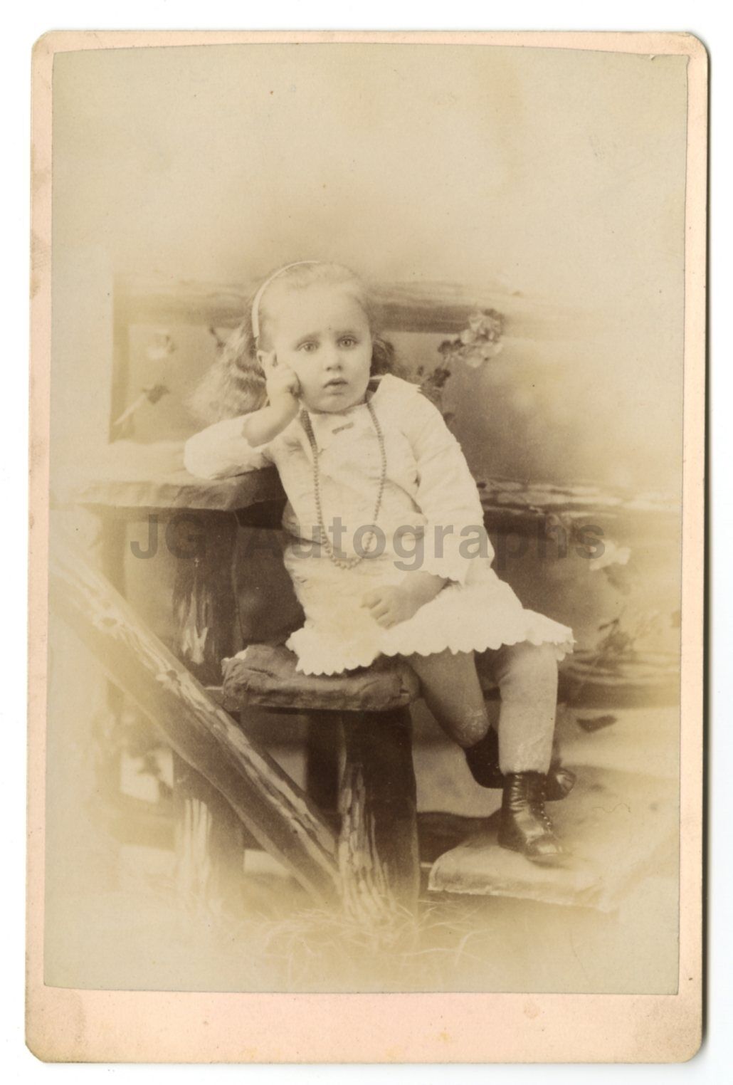 19th Century Children - Vintage Cabinet Card Photo Poster painting by A.C. Isaacs - Madison, WI