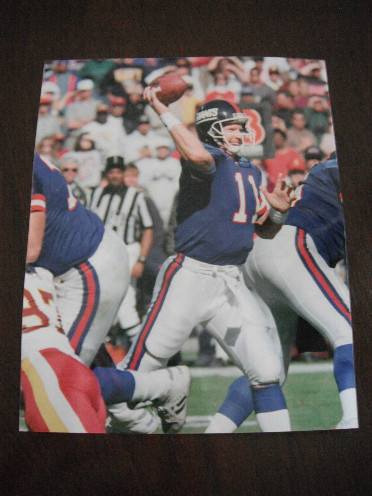 Phil Simms Color 8x10 Photo Poster painting Football NFL Promo Picture New York Giants