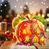 (US Local)Double Sided Special Shape Apple House Diamond Painting LED Light Ornaments