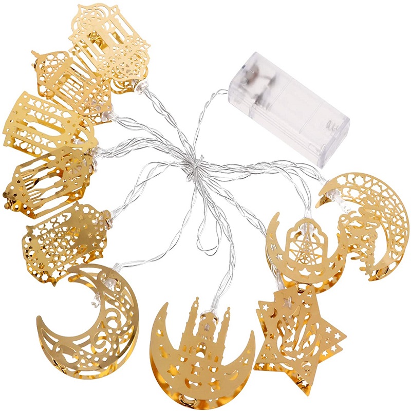 

1.65m 10 Lights Muslim Ramadan Middle Light String Decorative Lights Batter, 501 Original