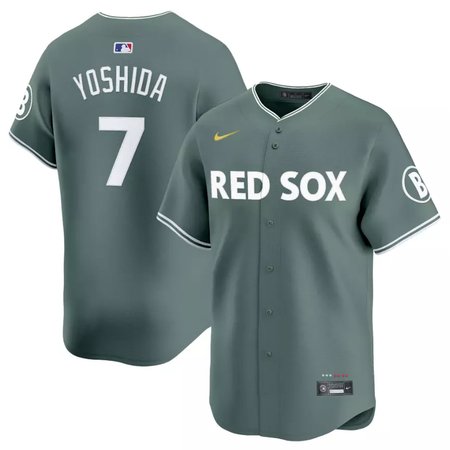 Men's Boston Red Sox #7 Masataka Yoshida  Green 2025 City Connect Limited Player Jersey IIG1