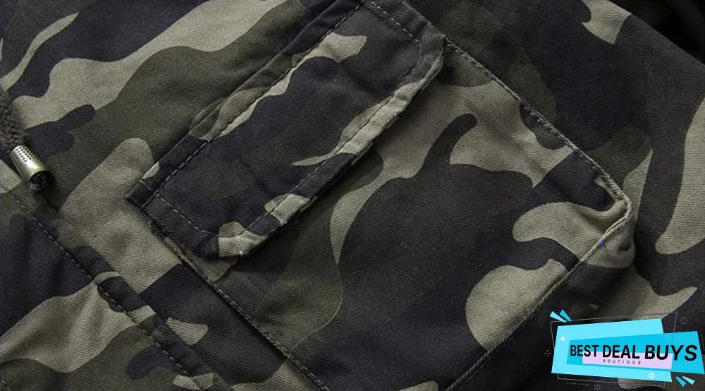 Men Camouflage Thick Casual Outerwear Windbreakers Army Tactical Military Jackets