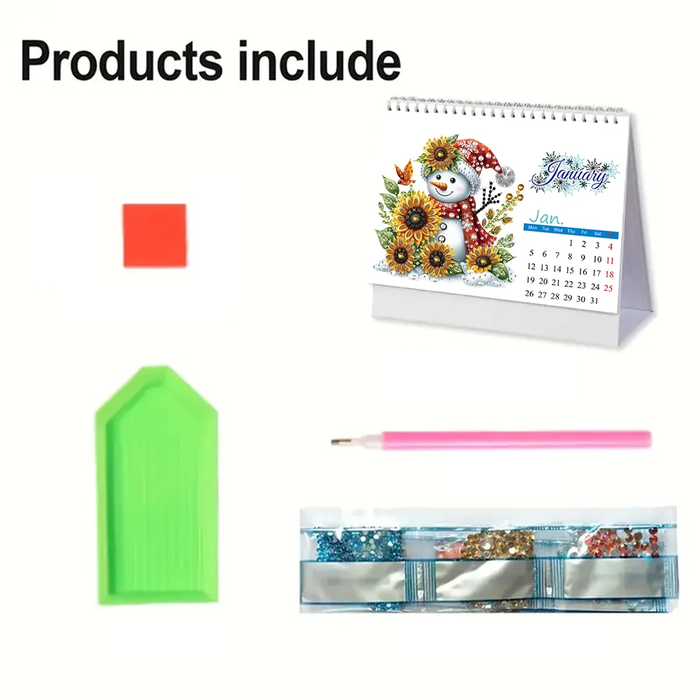 5D/DIY Calendar Crystal Painting Desk Calendars Kit Diamond Painting Calendar