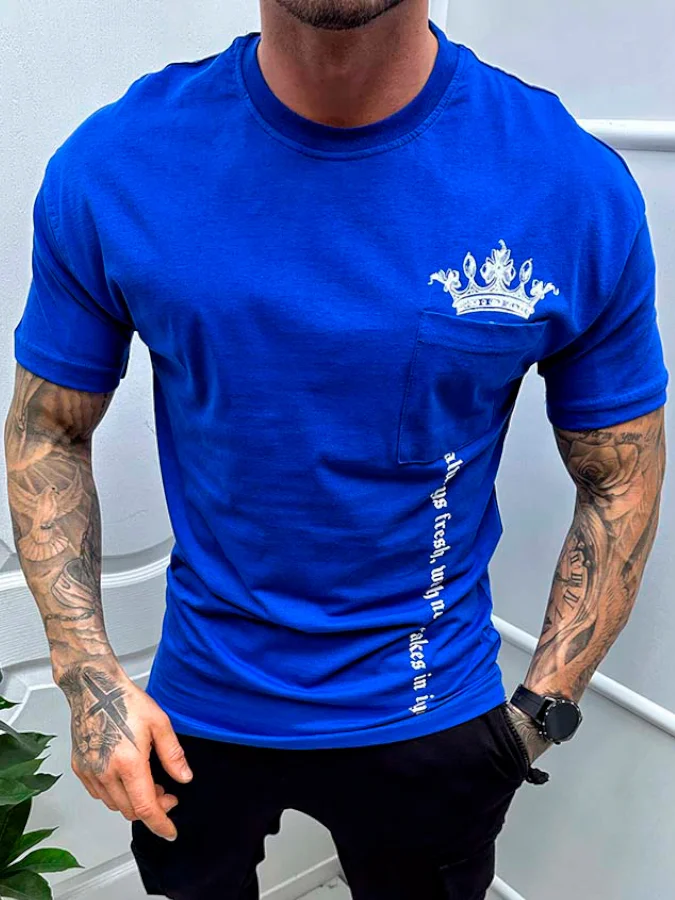 Casual Cotton Print T-Shirt