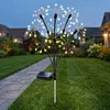 Solar Powered Firework Garden Lights Waterproof Decorative Starburst Fairy Light Easy To Install for Outside Patio Backyard Yard Walkway Decor