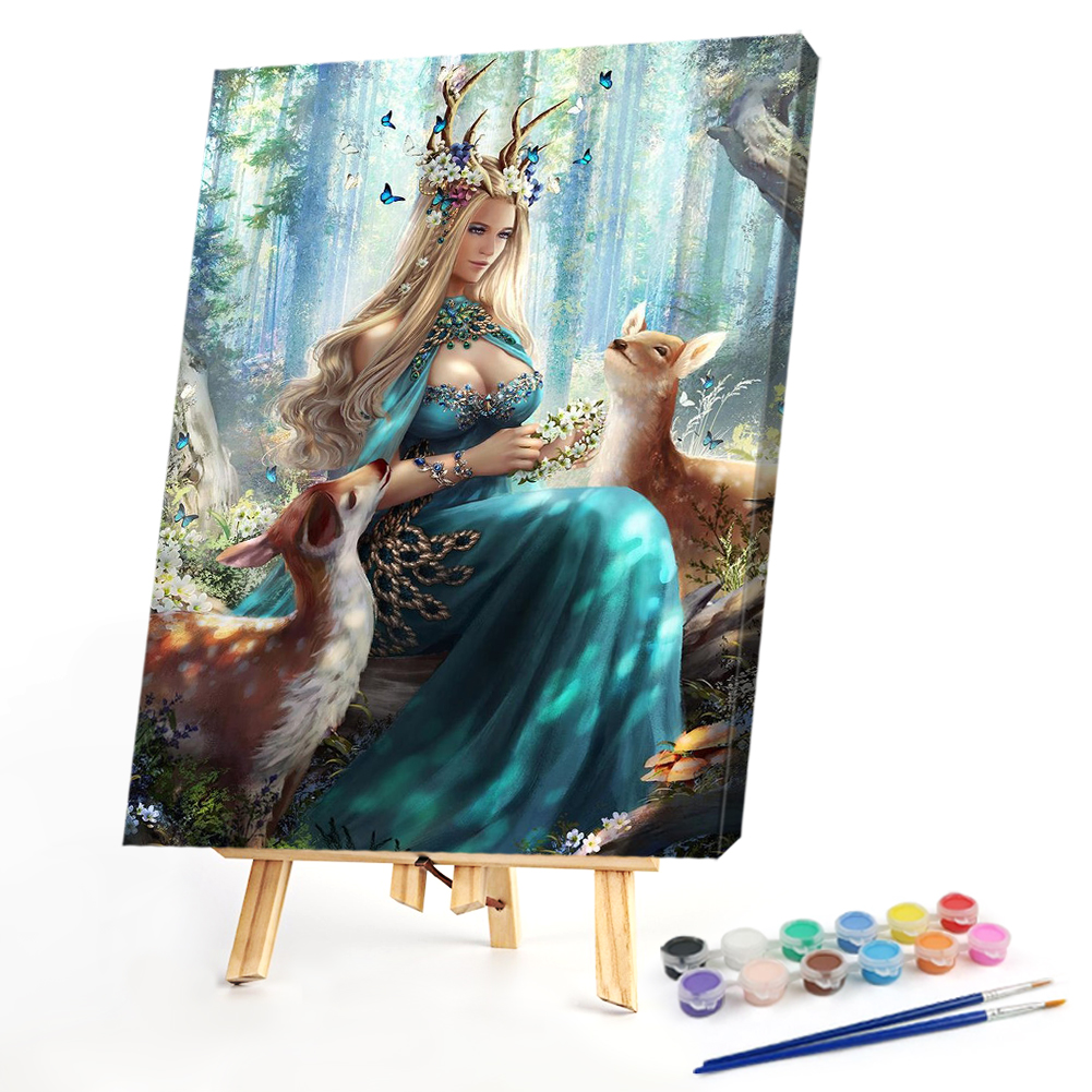 

40*50CM - Paint By Numbers - Comic Girl, 501 Original