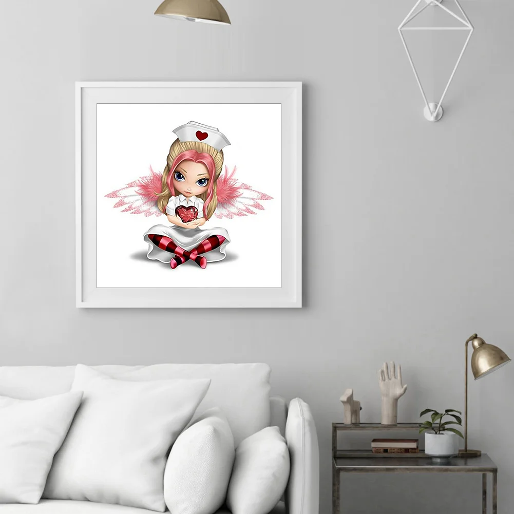 Full Round Diamond Painting 30*30cm - Big Eyes Doll