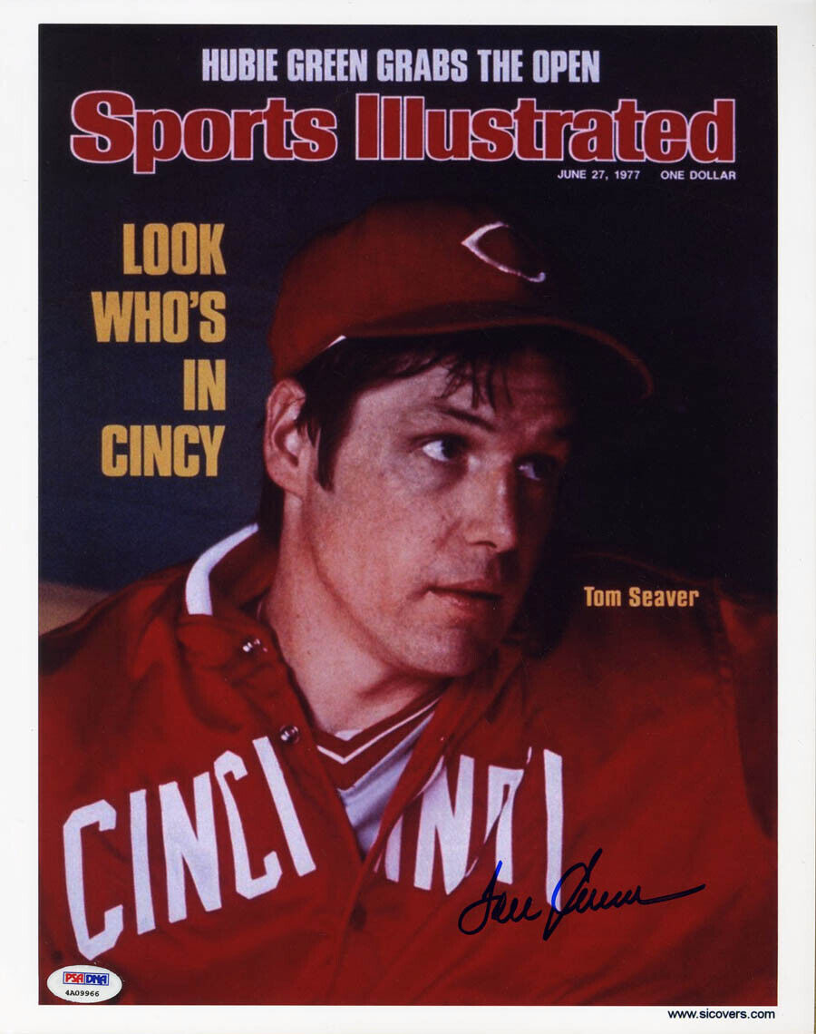 Tom Seaver SIGNED Sports Illustrated Print HOF Cinc Reds ITP PSA/DNA AUTOGRAPHED