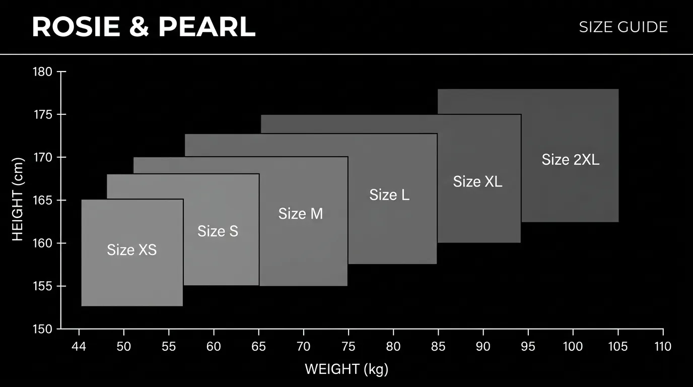 Rosie & Pearl Size Guide
