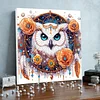 (Pre-Framed)Owl-Special Shape Diamond Painting Kit(25x25cm)